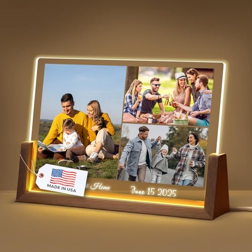 LOUISMIAA Customized Picture Frames with Night Light,Decorative Plaque Anniversary Birthday Mother’s Day Father’s Day Valentine’s Personalized Gifts for Boyfriend Girlfriend Couple Wife Women Same Day Shipping - color: Style 06
