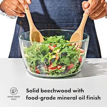 OXO Good Grips Beechwood Salad Servers – 2-Piece Set - style: Salad Servers