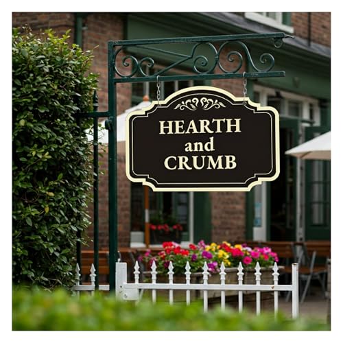 Custom Black Charcoal 36x24-inch Aluminum Outdoor Signs, Personalized Driveway, Waterproof Made in USA - color: Design 2 - Black Charcoal, size: 36x24 Inches