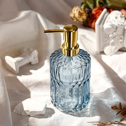 YunNasi Soap Dispenser with Pump Refillable | Liquid Hand Soap Dish Soap Dispensers for Bathroom Counter, Kitchen Sink, Blue - color: Blue