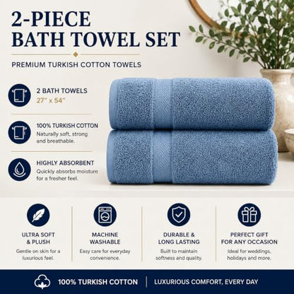 Personalized Towel Set, Custom Bath Towels with Name, Turkish Cotton Aqua | 2 Pcs Bath Towel Set, 100% Cotton, Embroidered, Monogrammed, Customized Gift For Adults, Wedding, Bridal Shower, Housewarming - color: Aqua, size: Bath Towels - 2 Piece