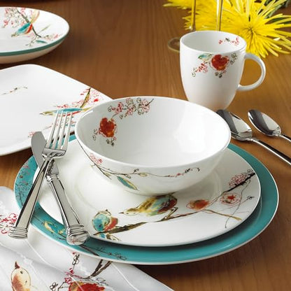 Lenox 897259 Chirp Dinner Plates, Set of 4 - style: Dinner Plates, Set of 4