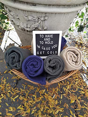 50x60 Throw Blankets, Ultra Soft Hypoallergenic Fleece Fall Throw Blanket for Livingroom, Couch, Chair, Bed, Navy Blue - color: Navy Blue