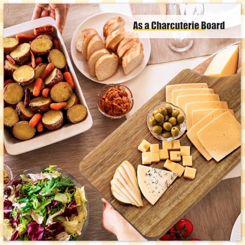 Patelai 1 Pack Thicken Bamboo Cutting Board Bulk, 11x5 Inch Acacia Wood Chopping Crafts Customized Laser Engraving Serving Charcuterie Boards Mother's Day Housewarming Gift,0.60" Thick (Acacia Wood) - color: Acacia Wood