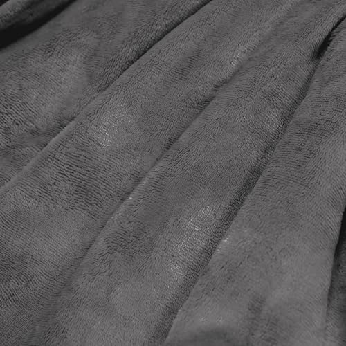 BEAUTEX Sherpa Fleece Twin Blankets Soft Fluffy Flannel Plush Cozy | Fuzzy Grey Cuddle Blanket for Couch, Bed, Sofa, Adults (60" x 80", Grey) - color: Grey, size: Twin-60"x80"
