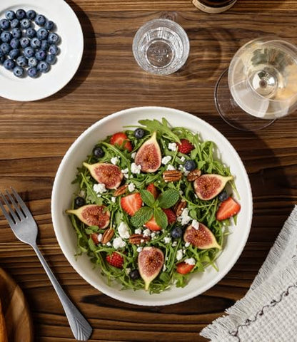 8.5" Ceramic Pasta Bowls Set of 4, Salad Bowls | Versatile Serving Bowls for Pasta, Salad, Fruit & Noodles, Housewarming & Wedding Gift, Reactive White - color: Reactive White, size: 8.5 Inch