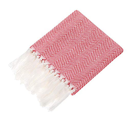 100% Cotton Hand Face Head Guest Gym Towel Set Washcloth Kitchen Tea Towel Dish Cloth Set of 4 (Red) - color: Red
