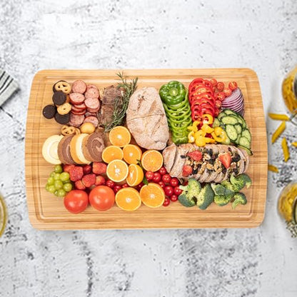 GAOMON 30 x 20 In Extra Large Bamboo Wood Cutting for Kitchen, Large Chopping Board, Stove Top Cover, Protector Board, Butcher Block, Charcuterie Board, Over the Sink Cutting Boards - size: 30"L x 20"W