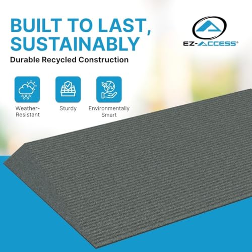 EZ-ACCESS Transitions Angled Entry MAT, Grey, 2.25-in - color: Grey, size: 2.25 Inches