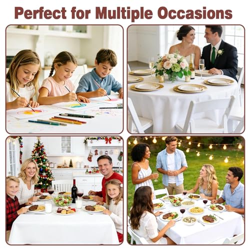 Table Protector Pad for Dining Room Table, Waterproof Heavy Duty Table Pad Under Tablecloth with Flannel Backing, Heat Resistant Non Slip Vinyl Table Cover Protector, Cut to Fit Rectangle 72 x 54 Inch - size: 72" x 54" (Rectangular)