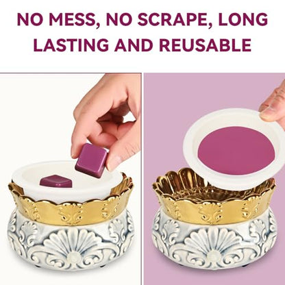 ASAWASA 2 Pcs Reusable Silicone Wax Melt Warmer Liners, Leakproof, No Mess, No Scrape, Non-Toxic, BPA Free,2.75 in in Bottom Diameter（Large Size 2pcs） - style: Two Large Size
