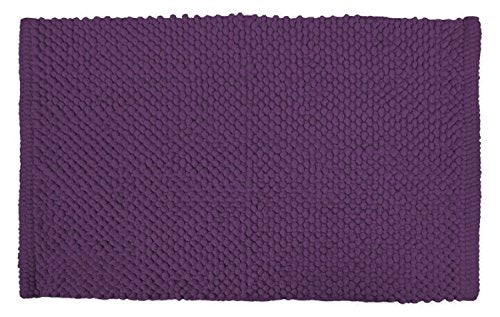 DII Popcorn Bath Rug, 17x24, Eggplant - color: Eggplant