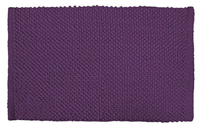DII Popcorn Bath Rug, 17x24, Eggplant - color: Eggplant