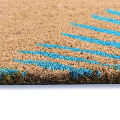 Liora Manne Natura Door Mat - Novelty Designs, Durable Natural Coir & Vinyl Back, Long Lasting Color, Foyers, Porches, Patios & Decks, Welcome, 2' x 3'