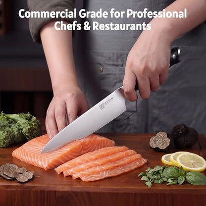 PAUDIN Chef Knife,8 Inch Professional Kitchen Knife Dishwasher Safe,Forged German Stainless Steel Sharp Cooking Knife,Ergonomic G10 Handle Full Tang Meal Prep Knives,Home Restaurant Gift for Men Women - color: Chef Knife - 8 inch