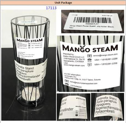 Mango Steam Pluvian Soakstone Umbrella Holder (Regular, Gold) - color: Gold, size: Regular Round