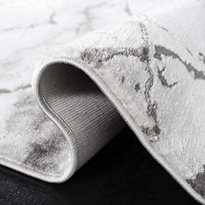 SAFAVIEH Craft Collection Runner Rug - 2'3" x 6', Grey & Silver, Modern Abstract Design, Non-Shedding & Easy Care, Ideal for High Traffic Areas in Living Room, Bedroom (CFT877G) - color: Grey/Silver, size: 2'3" x 6' (Runner)