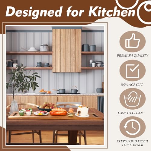 Large Charcuterie Board with Handles 48 x 12 Inch Rectangular Wood Serving Board Acacia Serving Tray Long Cheese Platter for Meat Food Party Appetizers Fruits Display Kitchen Outdoor Use