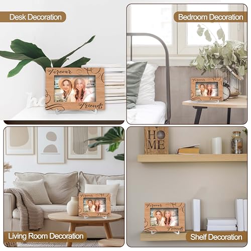 YSTEP Best Friend Frame - Gifts for Best Friends - 4x6 Wooden Display - Long Distance Friendship - style: Style 5