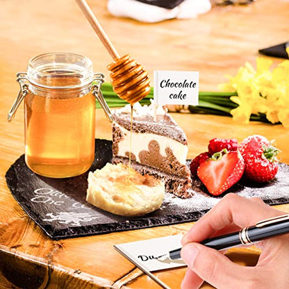 LifeMusican Charcuterie Board Accessories Wooden Cheese Spreader Knive Set, Wood Handle Butter knives For Cheese Kit, Mini Cheese Knife Slicer With Tongs, Spoons, Forks,Honey Dipper (23 Pack) - color: Wooden