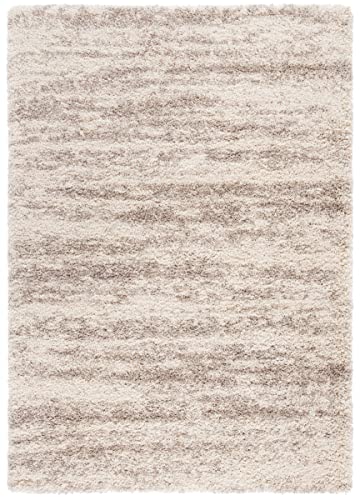SAFAVIEH Hudson Shag Accent Rug 2x3, Plush Modern Ivory & Beige SGH206B - color: Ivory/Beige, size: 2' x 3' (Rectangular)