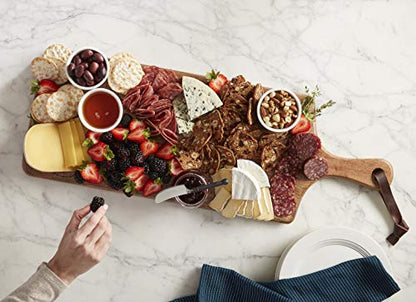 CHARCUTERIE SERVING BOARD 10" x 28" - color: Brown, size: 29.3"L x 10.3"W