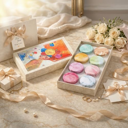 Candles, Scented Candles Gift Set for Women, 8 Pack Fruity Floral Soy Wax Aromatherapy Candles, Travel Tin Candles in Artist Gift Box, Birthday Gifts for Mom, Wife, Sister, Friend, Housewarming - size: Classic 8-Candle Set
