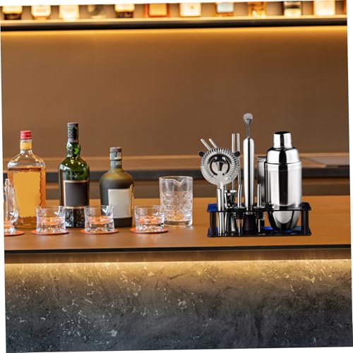 Professional Cocktail Shaker Stand, 8.7x4.1x2.4 Space-Saving Bar Tool Stand for Bartender Kit, Home, Party, Hotel & Restaurant Use