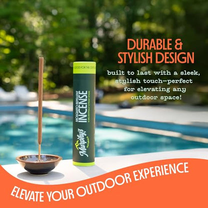 Murphy's Naturals Stoneware Incense Stick Holder, Cloud White, 4.5" | 4.5" ceramic incense ash catcher for outdoor use; fits Murphy's Naturals incense sticks (sold separately) - size: 1 Pack