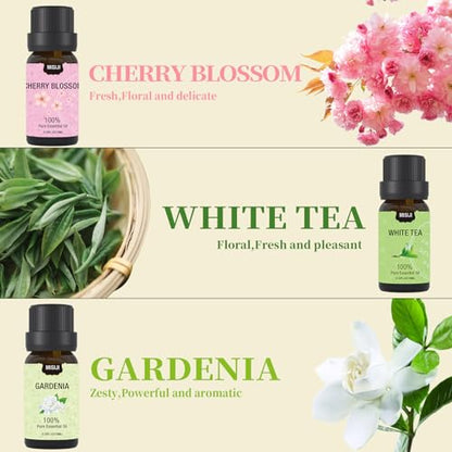 Essential Oils Set- Essential Oils for Diffuser for Home,Diffuser Oils Scents for Aromatherapy,Laundry,Candle&Soap Making,Humidifiers 6 X 10 ML - color: Black-03