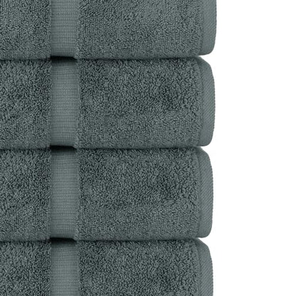 Chakir Turkish Linens | Hotel & Spa Quality 100% Cotton Premium Turkish Towels | Soft & Absorbent (6-Piece Hand Towels) - color: Dark Gray