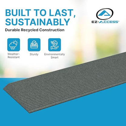 EZ-ACCESS Transitions Angled Entry MAT, Grey, 1.25-in - color: Grey, size: 1.25 Inches