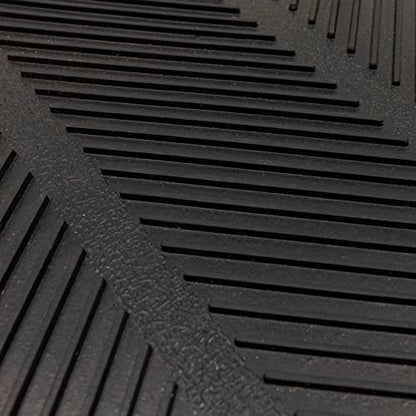 Mohawk Home Boot Tray All Weather Waterproof Mat for Entryway, Shoes, Pet Food Tray, Garden, Indoor Outdoor Black Rubber 1'4"x2'8" - size: 1'4" x 2'8" (Rectangular)
