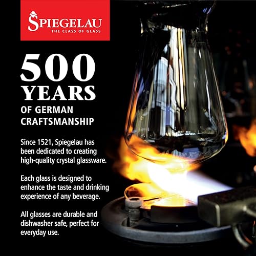 Spiegelau Perfect Serve Single Old Fashioned Glass Set of 4 - Lowball Cocktail Glasses, European-Made Crystal, Dishwasher Safe, Professional Quality Cocktail Glass Gift Set - 9.5 oz - style: S.O.F.