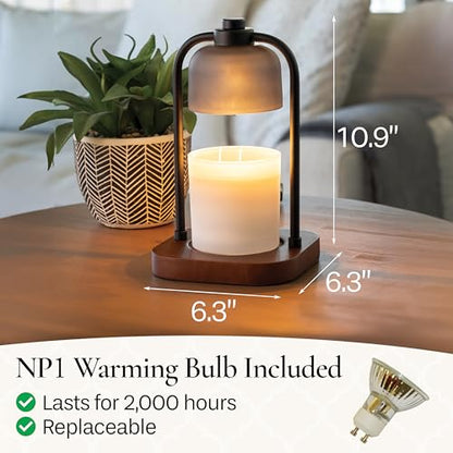 Candle Warmers ETC. Illumination Fragrance Warmer- Light-Up Warmer for Warming Scented Candle Wax Melts and Tarts or to Freshen Room, Wicker Rattan Lantern - size: Wicker Lantern