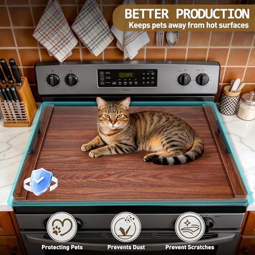 Noodle Board Stove Cover and Over the Stove Spice Rack Combo Set | Expands Countertop Space, Stove Top Cover Used as Serving Tray, Sink Cover, Spice Shelf with 4 Hooks, Farmhouse Decor, Walnut - color: Set - Walnut