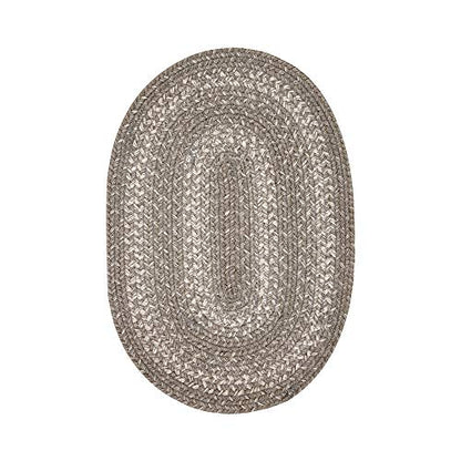 Homespice Grey Cloud Jute Braided Placemats, Oval 13x19 Set of 6 | Grey Everyday and Holiday Table Mats and Dining Table Mats for Kitchen, Reversible and Durable - color: Grey Cloud