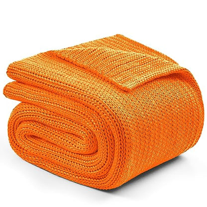 L'AGRATY Knitted Weighted Blanket - 48"x72" 12lbs Cooling Chunky Knit Heavy Blanket for Adults Braided Crochet Throw Thick Cable Yarn Knit Decorative No Beads Evenly Weighted Machine Washable | No Beads Evenly Weighted Machine Washable Chunky Braided Croc