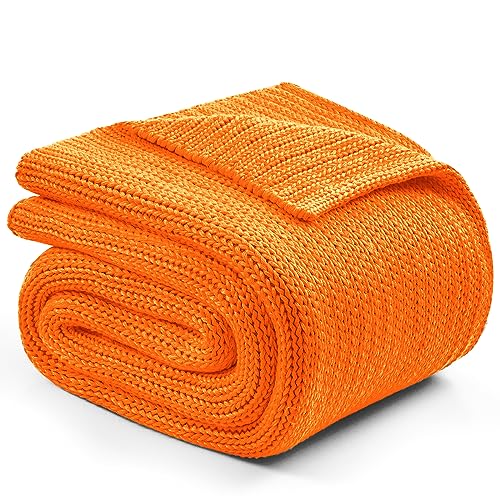 L'AGRATY Knitted Weighted Blanket - 50"x60" 10lbs Cooling Chunky Knit Heavy Blanket for Adults Braided Crochet Throw Thick Cable Yarn Knit Decorative No Beads Evenly Weighted Machine Washable | No Beads Evenly Weighted Machine Washable Chunky Braided Croc