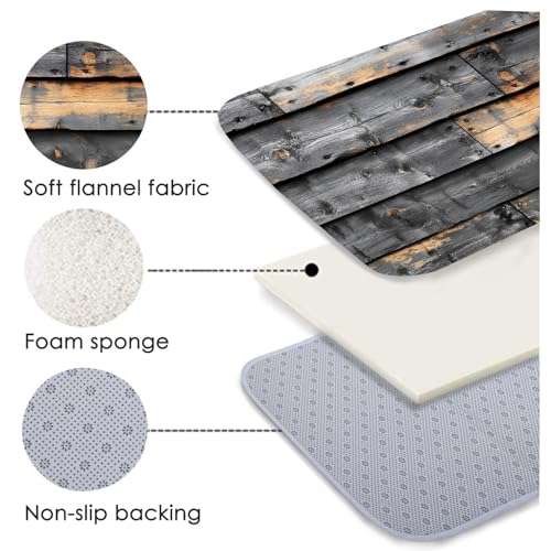 Non-Skid Low Pile Sponge Foam Door Entry Rug for Bathroom Mat | Separate Tub Shower Skid Proof, Home 3D Optical Illusion, Non Slip Bath Mats Welcome Mat, 47 x 17.5 inches - color: Multi16