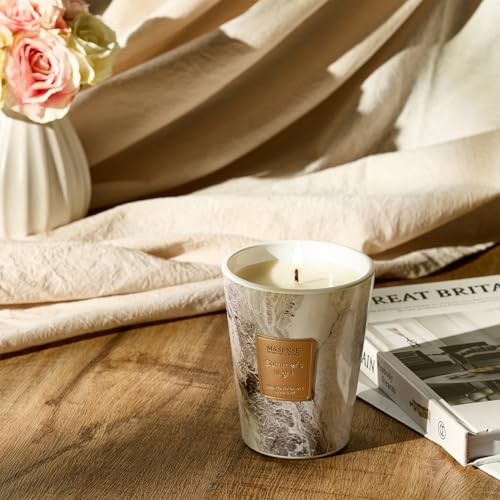 M&SENSE Summer Night Scented Soy Candle, 3 Wick Highly Scented 14.1 Oz 75H, Aromatherapy Christmas Gift for Women and Men - color: SummerNight, size: Medium