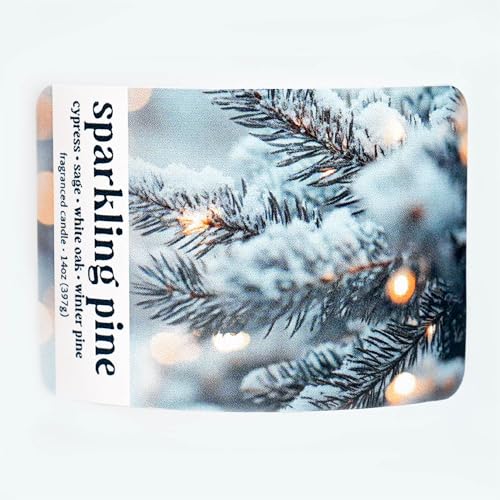 Colonial Candle Sparkling Pine Scented Candle, Holiday Scented Candle - Made in The USA - color: Sparkling Pine