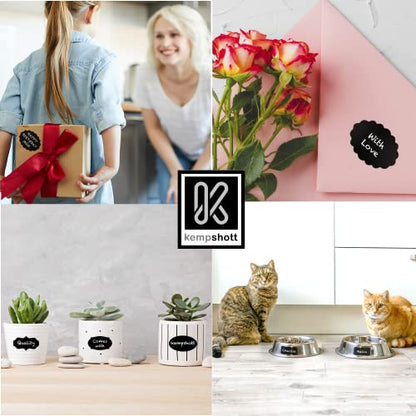Chalkboard Labels for Jars, 162pcs Waterproof Reusable Stickers with Marker | 12 Shapes & 3 Sizes Chalk Sticker Labels for Jars & Containers, Easy-Wipe Labels Include Erasable Liquid Chalk Marker & Cloth - style: 162 Labels - 12 Shapes & 3 Sizes