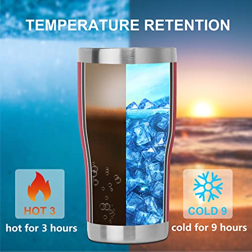 DOMICARE 20oz Tumbler with Lid Stainless Steel Tumblers Bulk, Double Wall Vacuum Insulated Coffee Travel Mug Powder Coated Tumbler, 4 Count (Pack of 1) Red - color: Red, size: 4 count