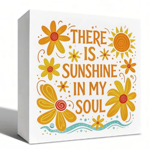 5x5 Inch Farmhouse Wooden Box Decor 006 - color: White