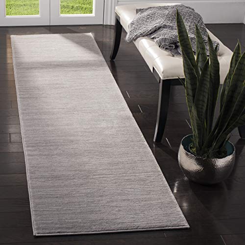 SAFAVIEH Vision Collection Accent Rug - 2'2" x 4', Silver, Modern Ombre Design, Non-Shedding & Easy to Clean, Ideal for Entryway, Foyer, Bedroom (VSN606G) - color: Silver, size: 2'2" x 4' (Rectangular)