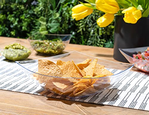 4 Pack Disposable Clear Plastic Serving Bowls Square Party Candy Use 64oz | Square Design. Disposable Party Tableware. Salad, Fruit & Candy Use. Candy Buffet Containers. Clear Plastic. - color: Clear, size: 64 OUNCE