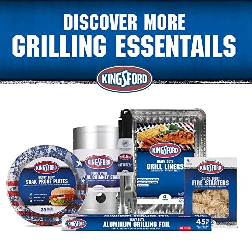 Kingsford Heat-Resistant BBQ Grill Gloves, Five Finger, 2 Count Pair | Protects hands from extreme temperatures, textured grip for secure hold, sold as a set of two