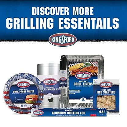 Kingsford Heat-Resistant BBQ Grill Gloves, Five Finger, 2 Count Pair | Protects hands from extreme temperatures, textured grip for secure hold, sold as a set of two