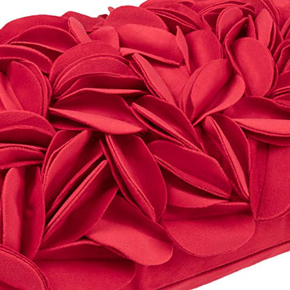KINGROSE Handmade 3D Flower Throw Pillow Cover Decorative Cushion Cover Soft Pillow Case Sham for Sofa Couch Bed Living Room Home 12 X 20 Inches Velvet Christmas Red | Handmade Floral Pillowcase, Soft Decorative Cushion Cover for Sofa Couch Bed Living Roo